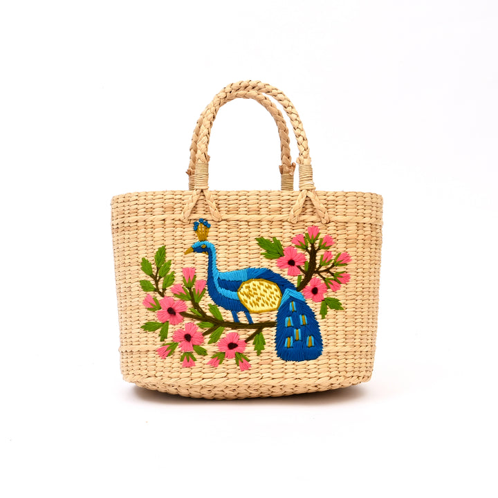 Handcrafted Oval Embroidered Kauna Bag