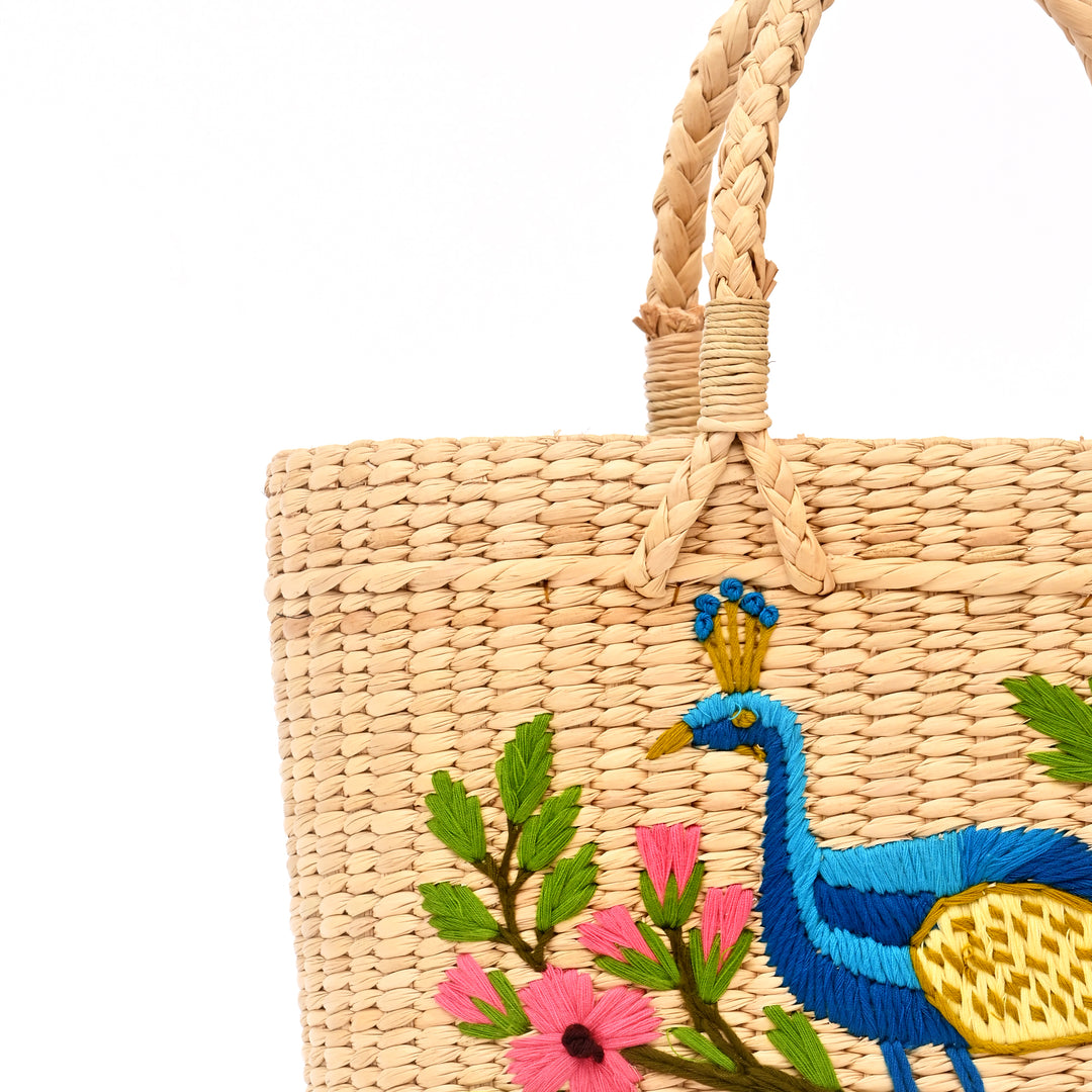 Handcrafted Oval Embroidered Kauna Bag