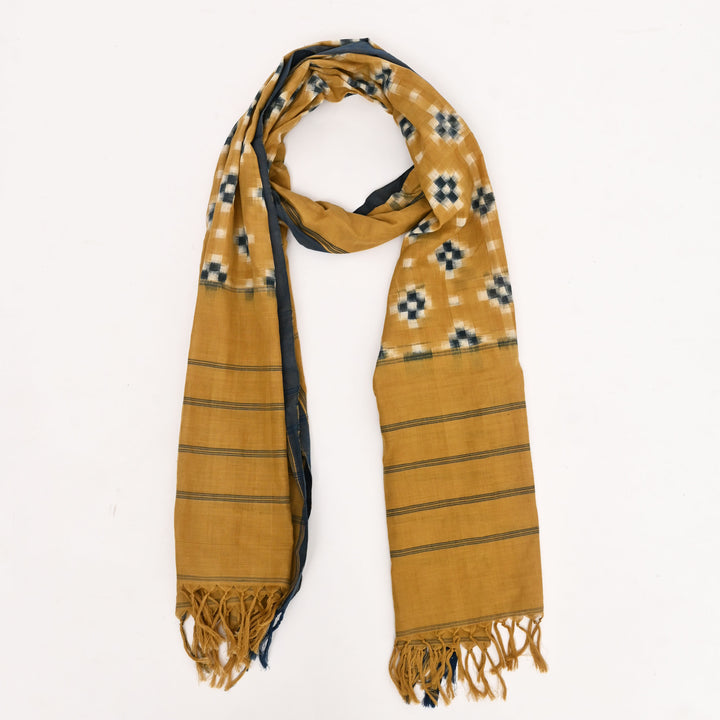 Handwoven Double Ikkat Cotton Dupatta