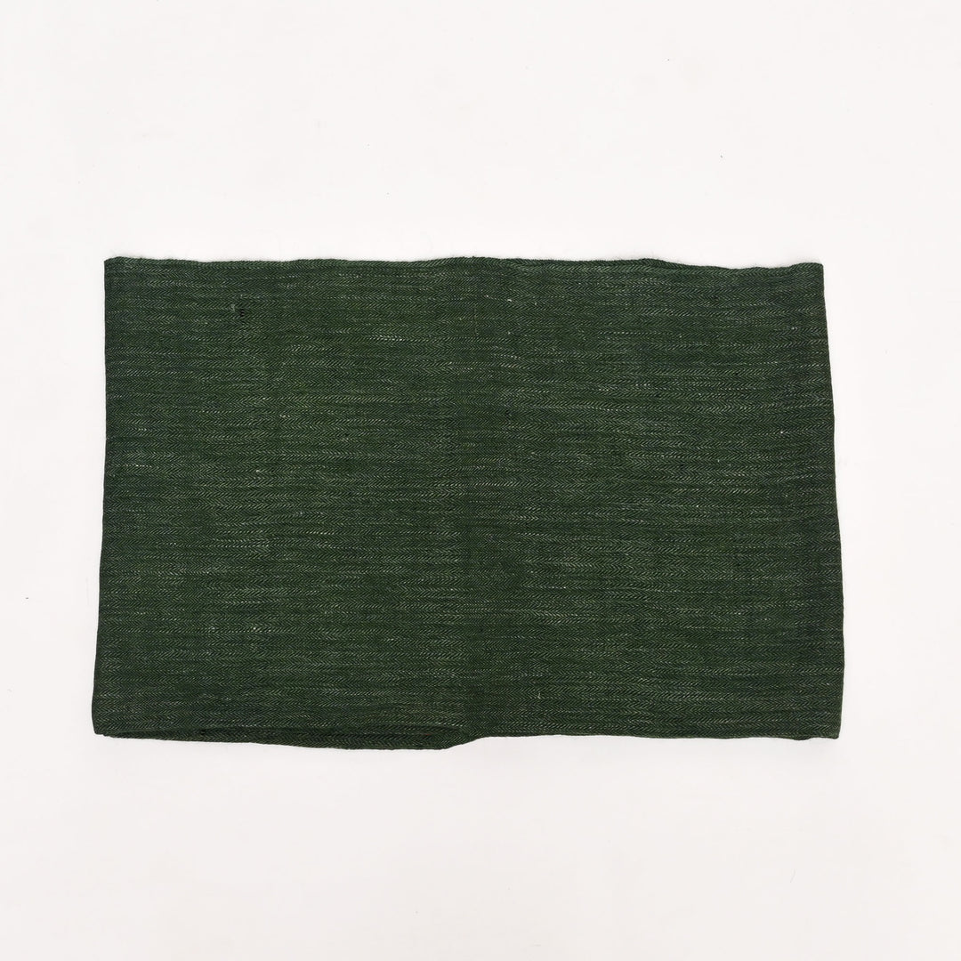 Kullu Handspun Woolen Stole – Forest Green