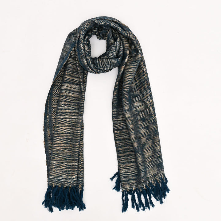 Handwoven Tasar Silk & Wool Stole