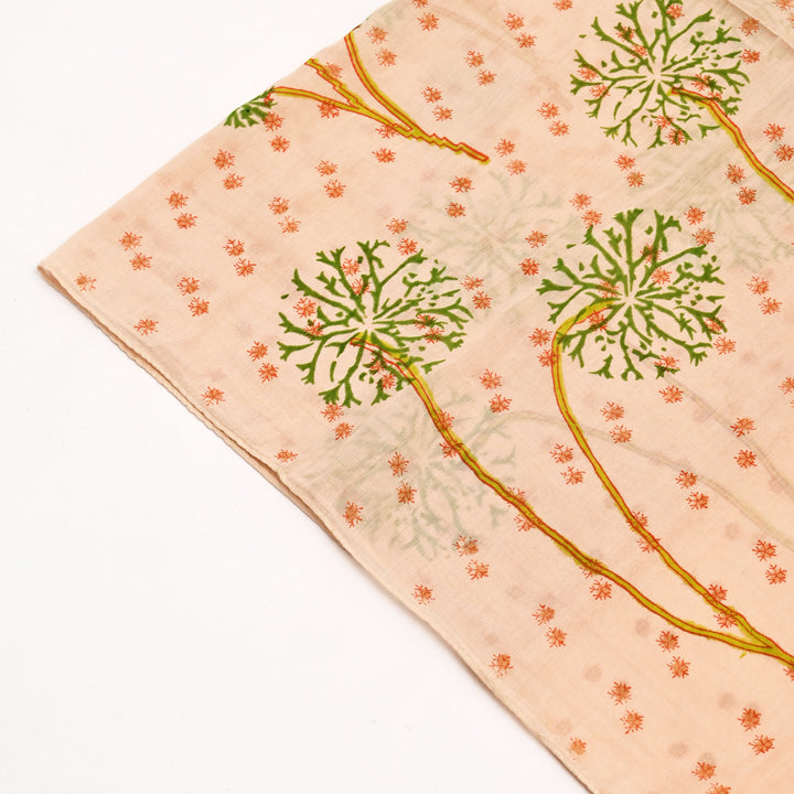 Contemporary Handblock Print Silk-Cotton Stole