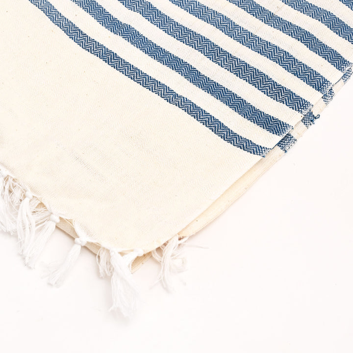 Handwoven Cotton Stole with Uttarakhand Designs