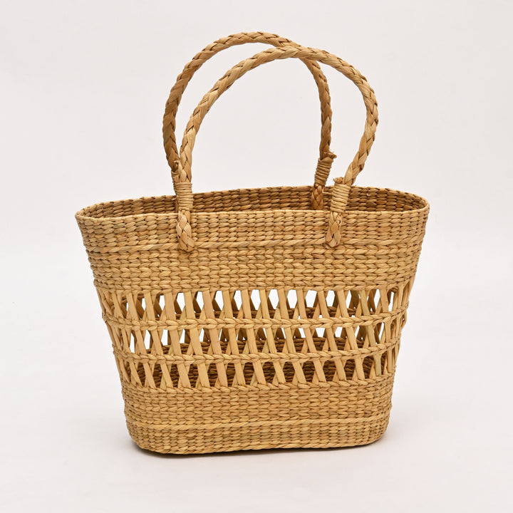Handwoven Natural Fiber Tote bag