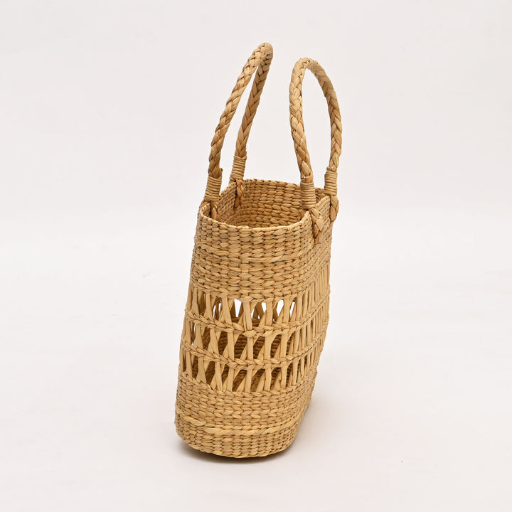 Handwoven Natural Fiber Tote bag