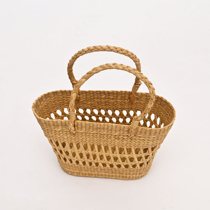 Handwoven Natural Fiber Tote bag