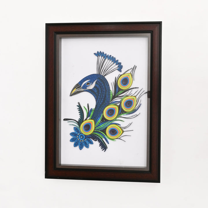 Handcrafted Paper Quilling Art – Peacock
