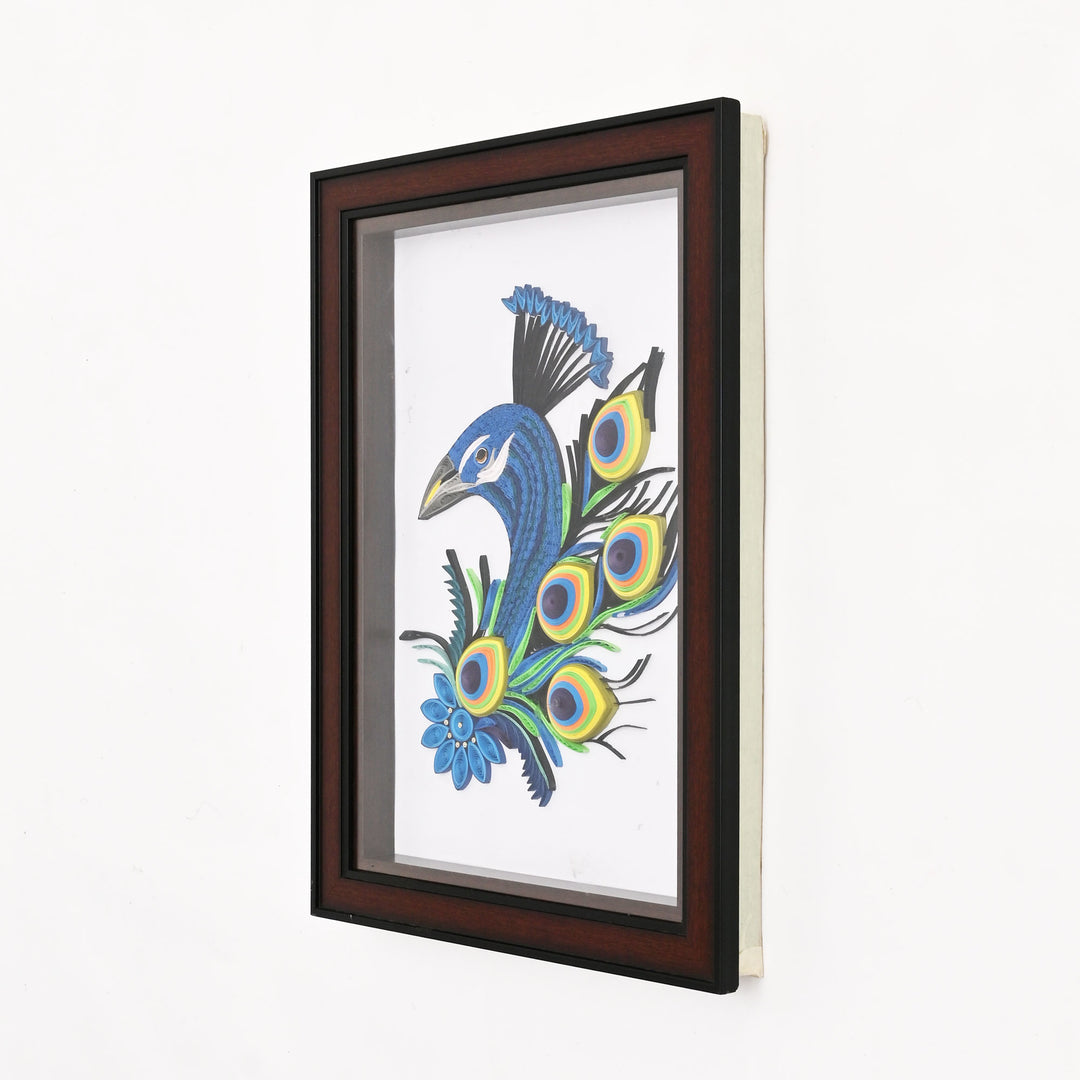 Handcrafted Paper Quilling Art – Peacock