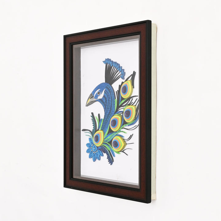 Handcrafted Paper Quilling Art – Peacock