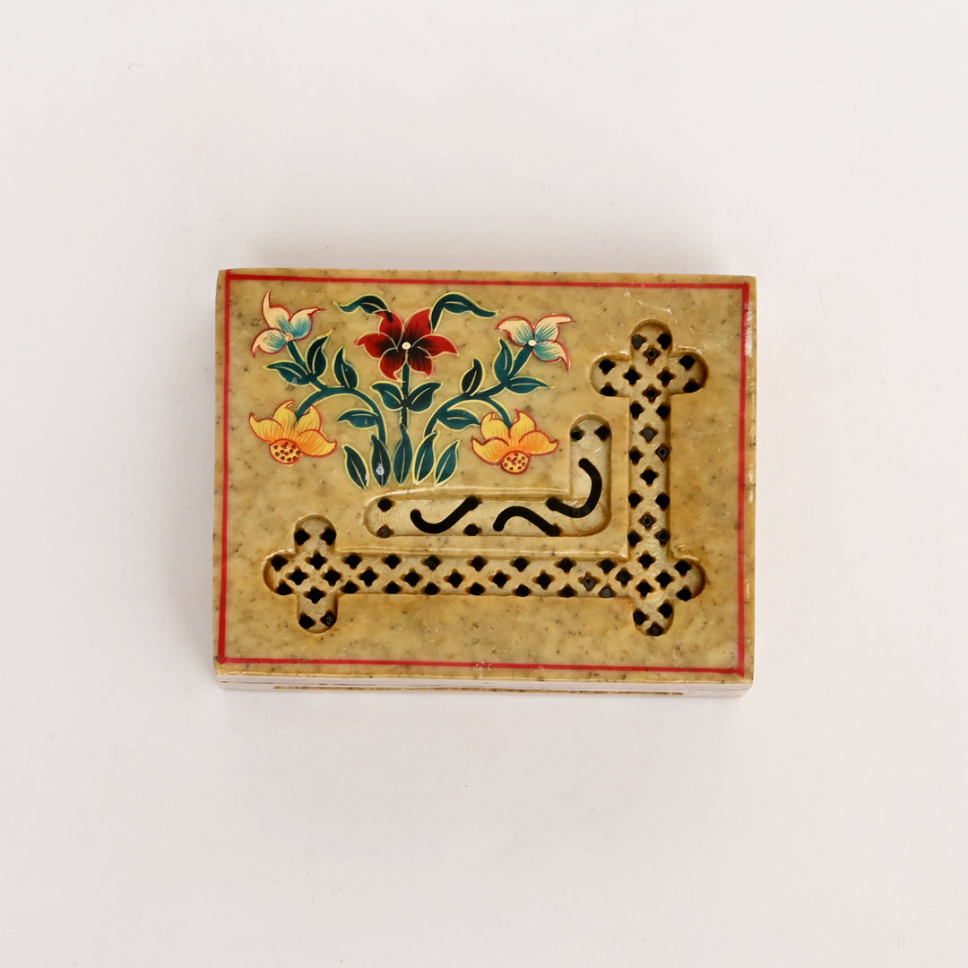 Soapstone Hand-Painted Floral Box3