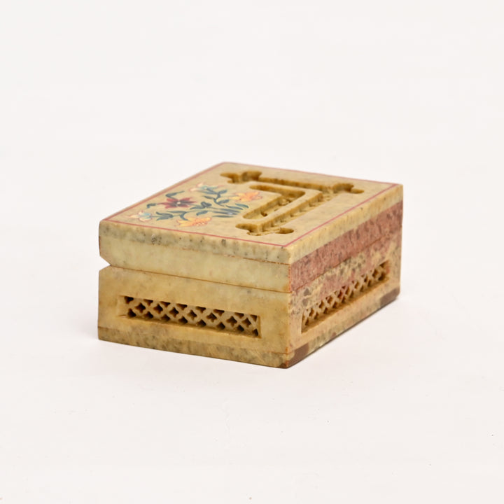 Soapstone Hand-Painted Floral Box3