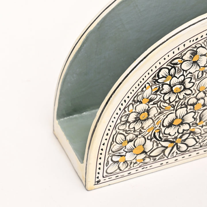 Handcrafted Wooden Tissue Holder - Elegant Tabletop