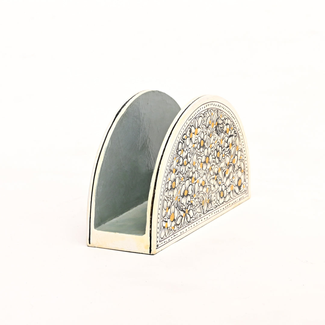 Handcrafted Wooden Tissue Holder - Elegant Tabletop