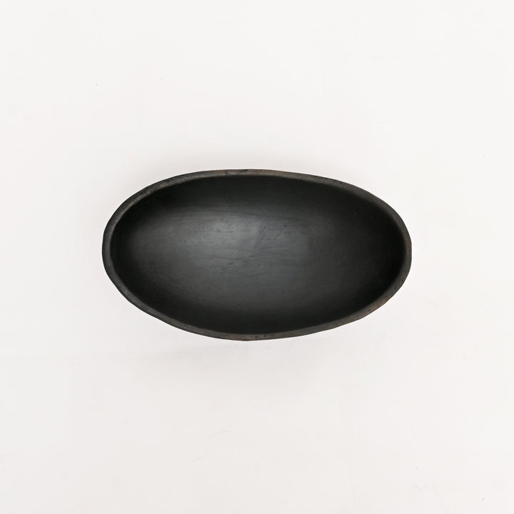 Handmade Black Terracotta Serving Bowl