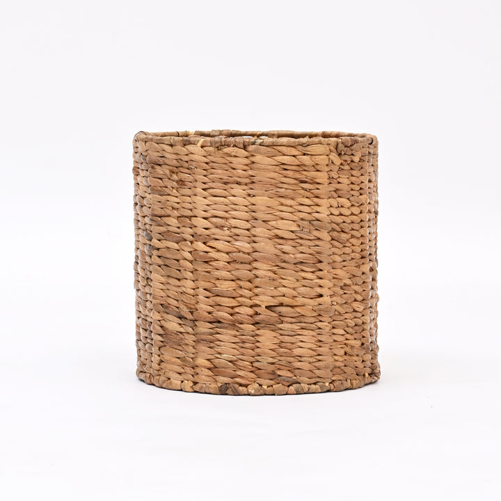 Handwoven Water Hyacinth Planter with Iron Frame – Natural Elegance for Indoor Spaces