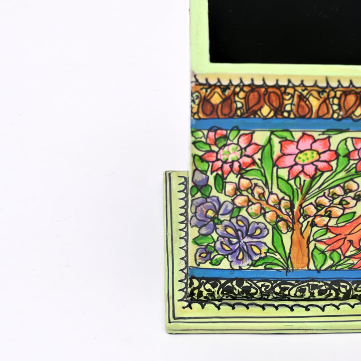 Eco-Friendly Paper Pulp Pen Holder - Sustainable Desk Organizer Office
