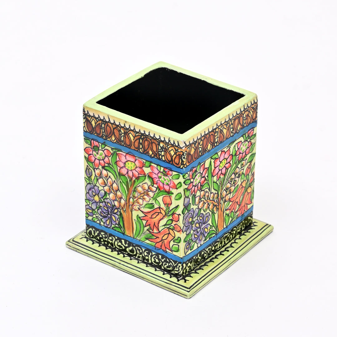Eco-Friendly Paper Pulp Pen Holder - Sustainable Desk Organizer Office