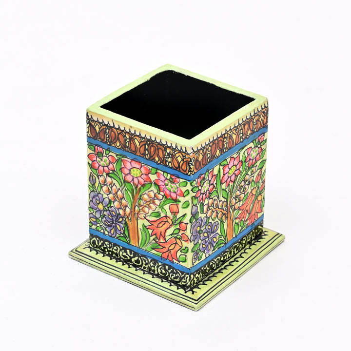 Eco-Friendly Paper Pulp Pen Holder - Sustainable Desk Organizer Office