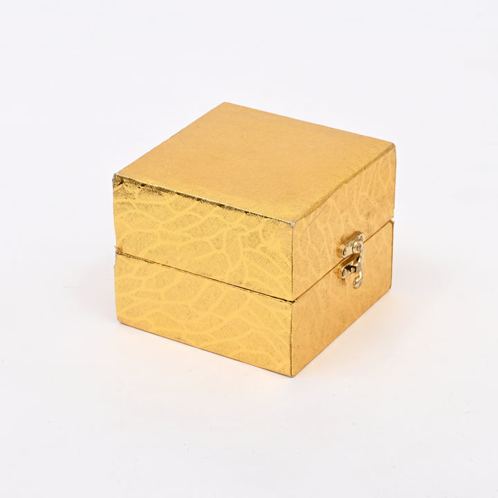 Luxury Hammered Brass Pot Candle with Floral Lid