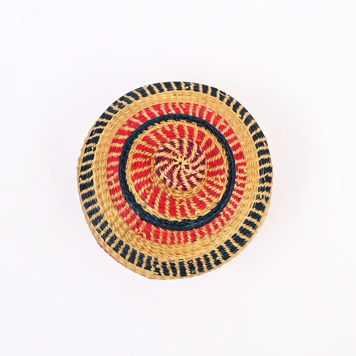 Handwoven Sikki Grass Container