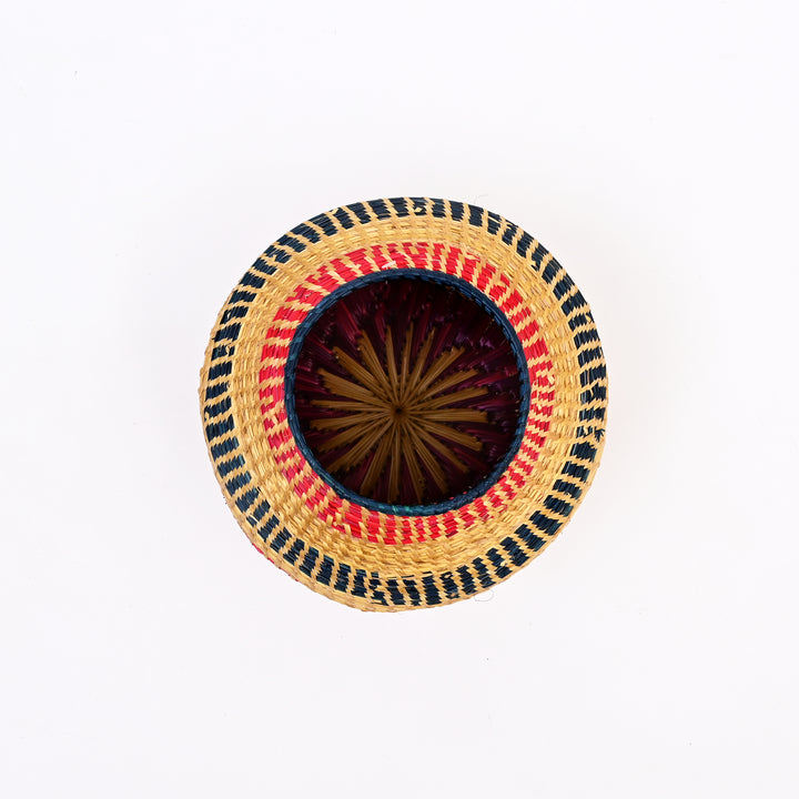 Handwoven Sikki Grass Container