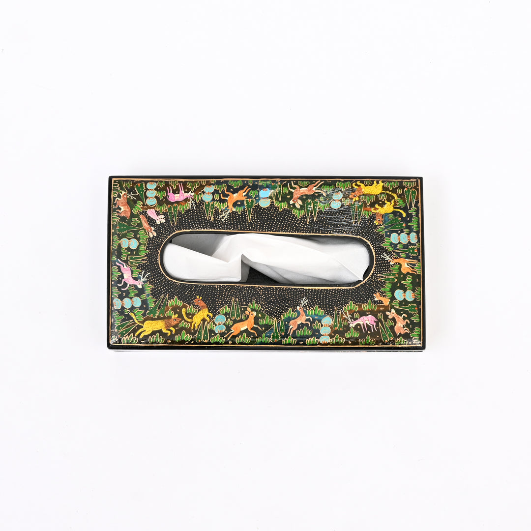 Handcrafted Paper Mache Tissue Box