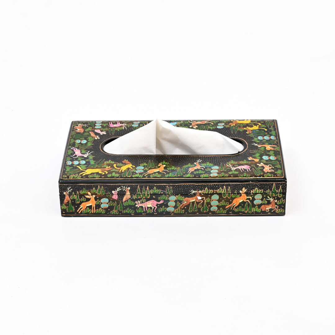 Handcrafted Paper Mache Tissue Box