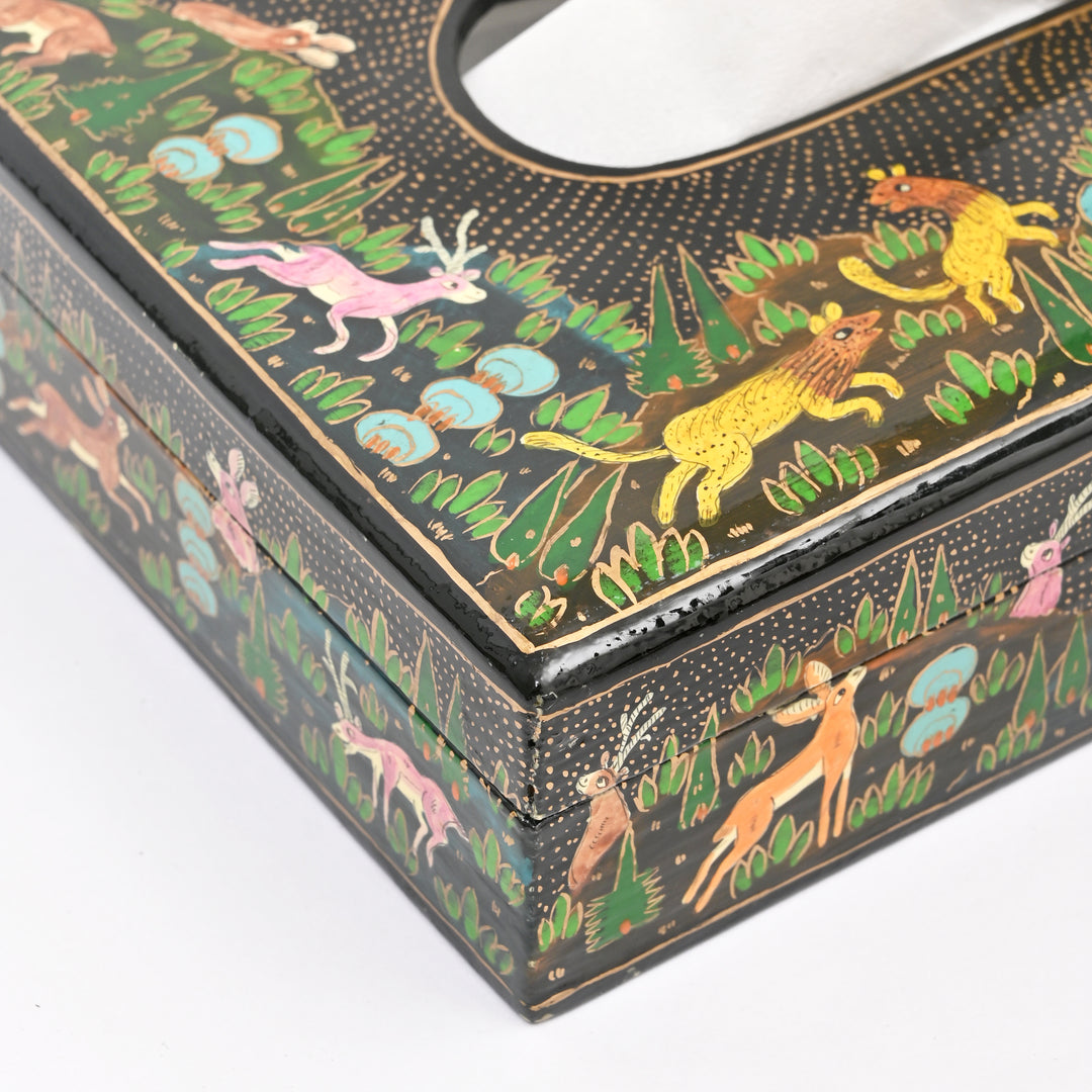 Handcrafted Paper Mache Tissue Box