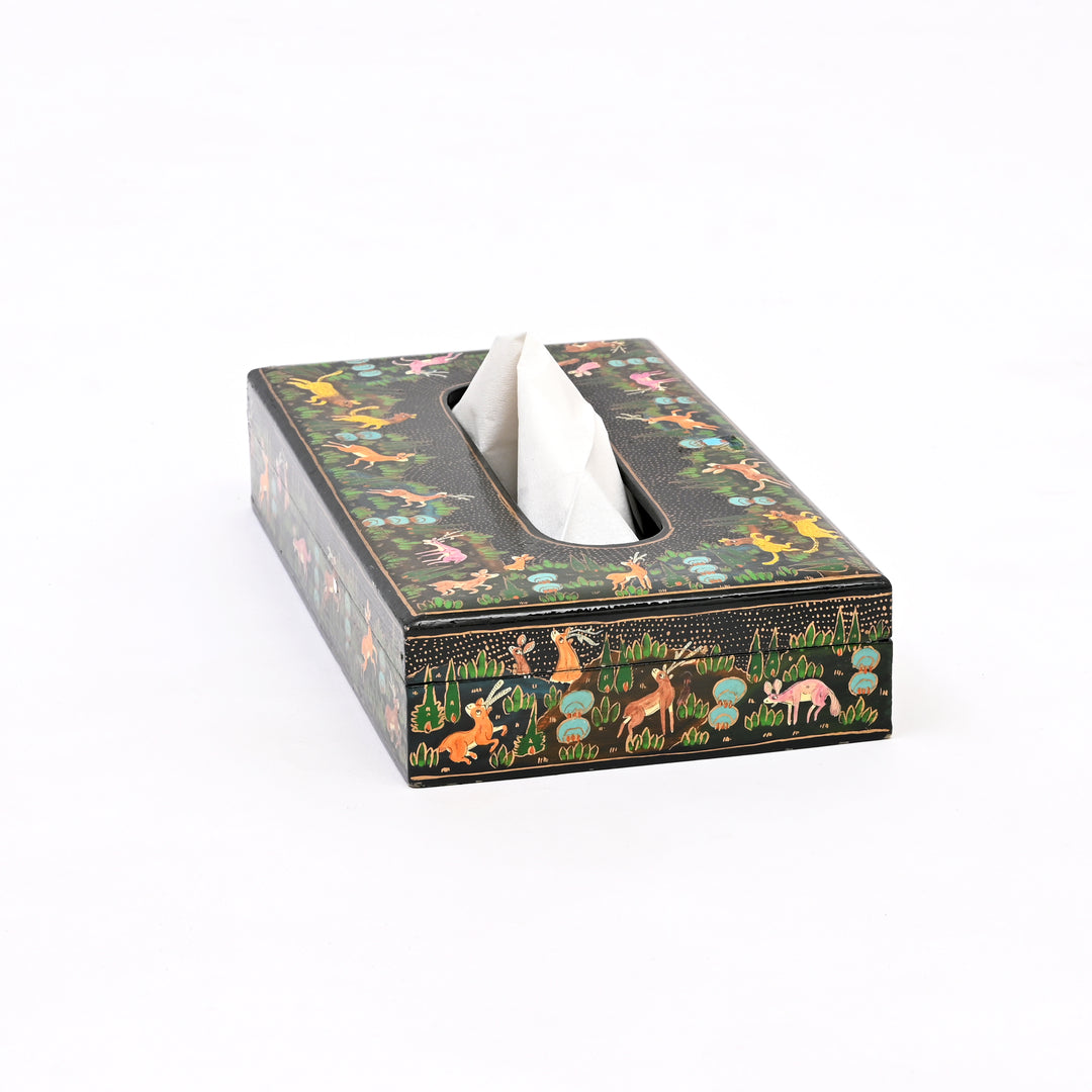Handcrafted Paper Mache Tissue Box