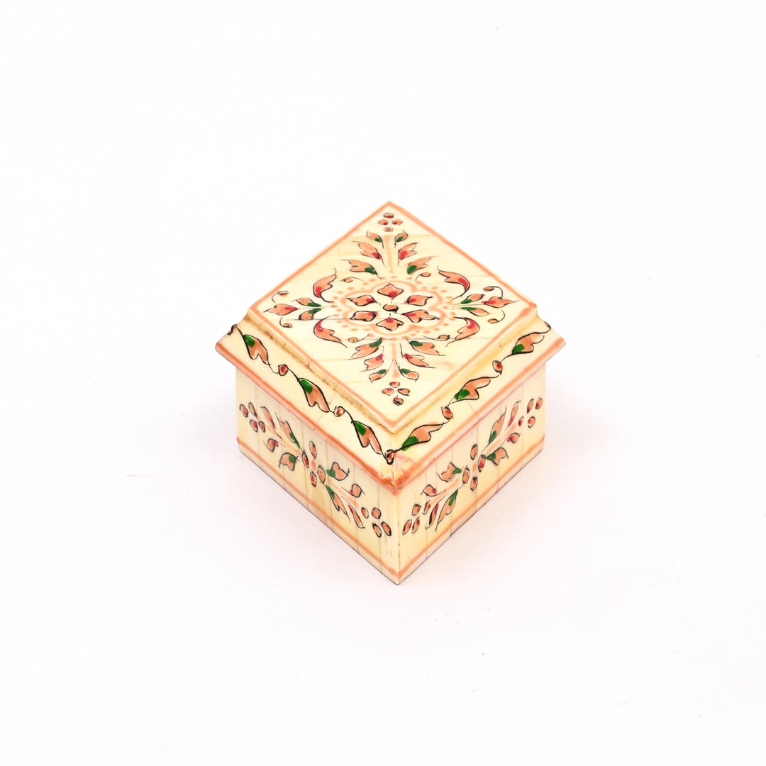 Handcrafted Bone Designer Keepsake Box