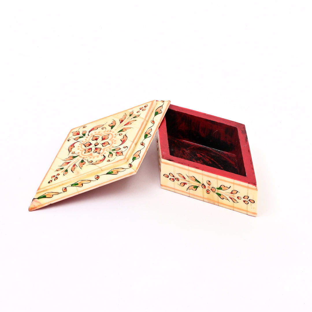 Handcrafted Bone Designer Keepsake Box