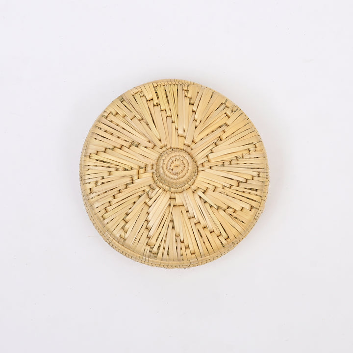Handwoven Moonj Grass Roti Basket - Natural Kitchenware