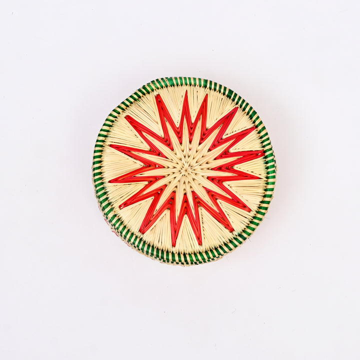 Roti Box – Handcrafted Round Storage Box in Sikki Grass