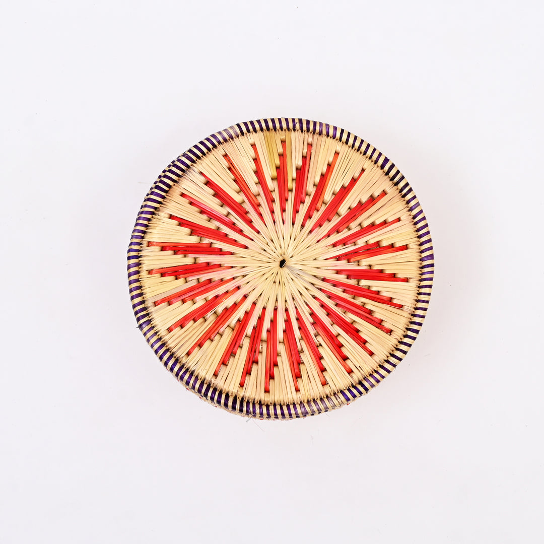 Golden Glow: Handwoven Sikki Grass Casserole Cover