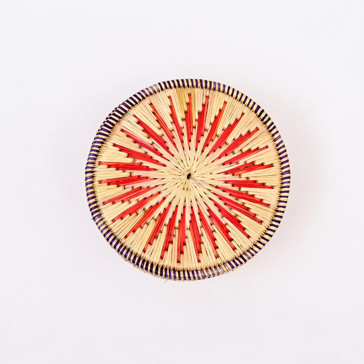 Golden Glow: Handwoven Sikki Grass Casserole Cover