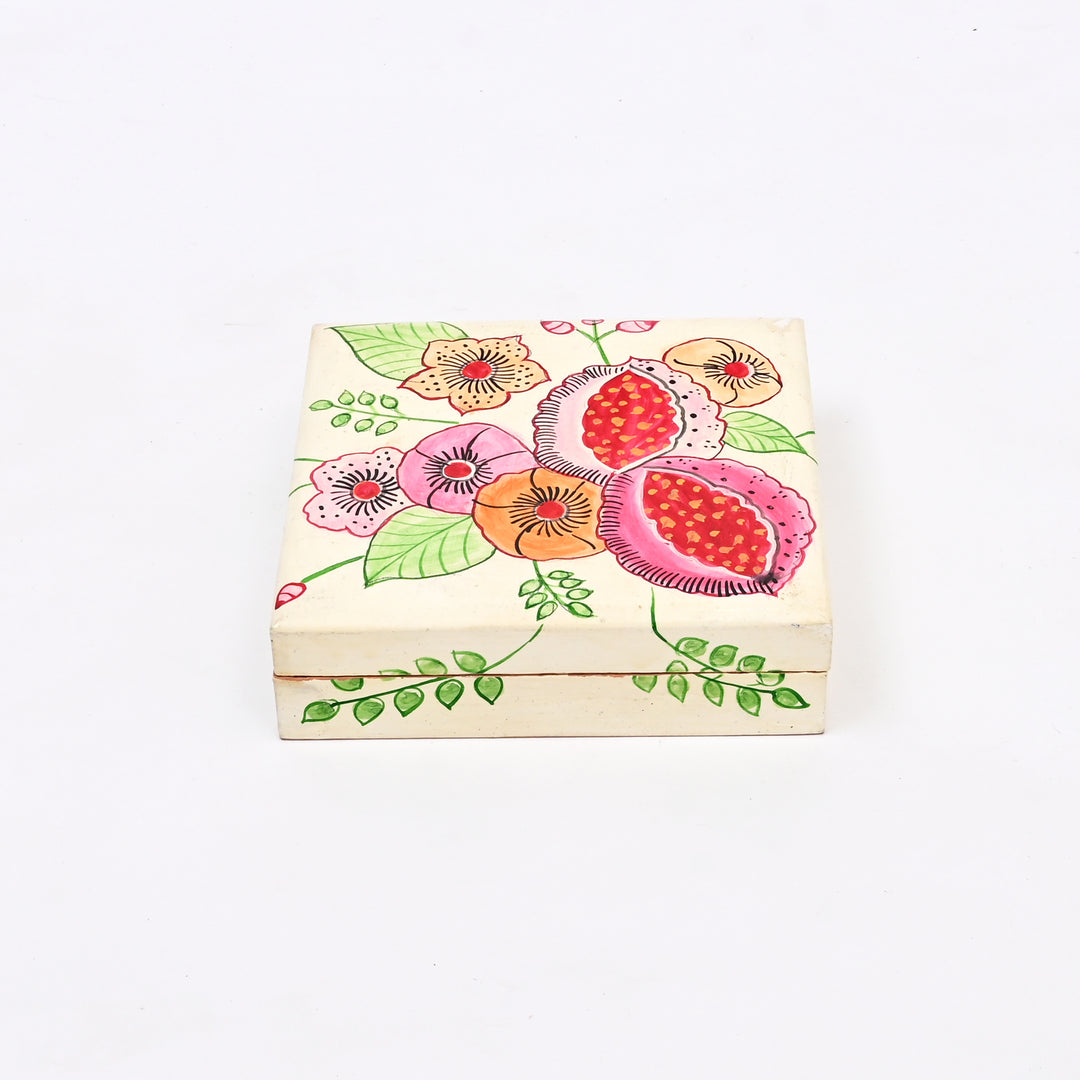 Handcrafted Wooden Flat Box - Animal Art (Set of 2)
