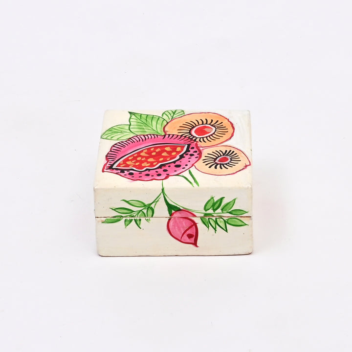 Handcrafted Wooden Flat Box - Animal Art (Set of 2)