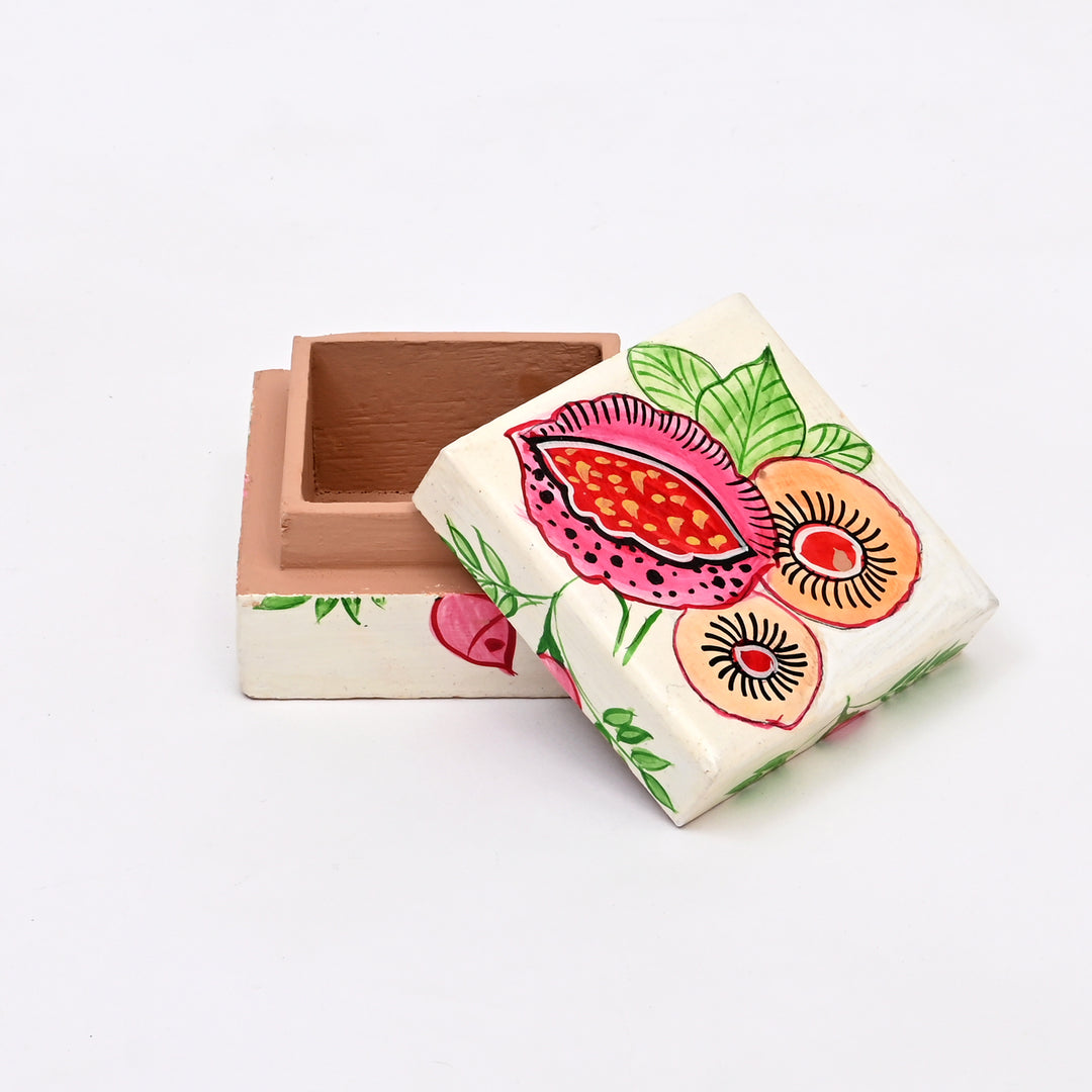 Handcrafted Wooden Flat Box - Animal Art (Set of 2)