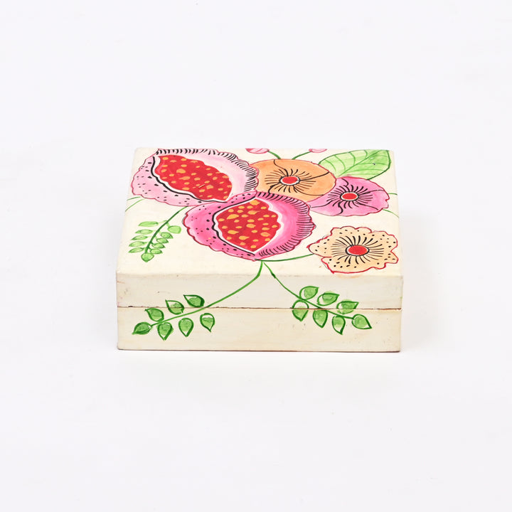 Handcrafted Wooden Flat Box - Animal Art (Set of 2)