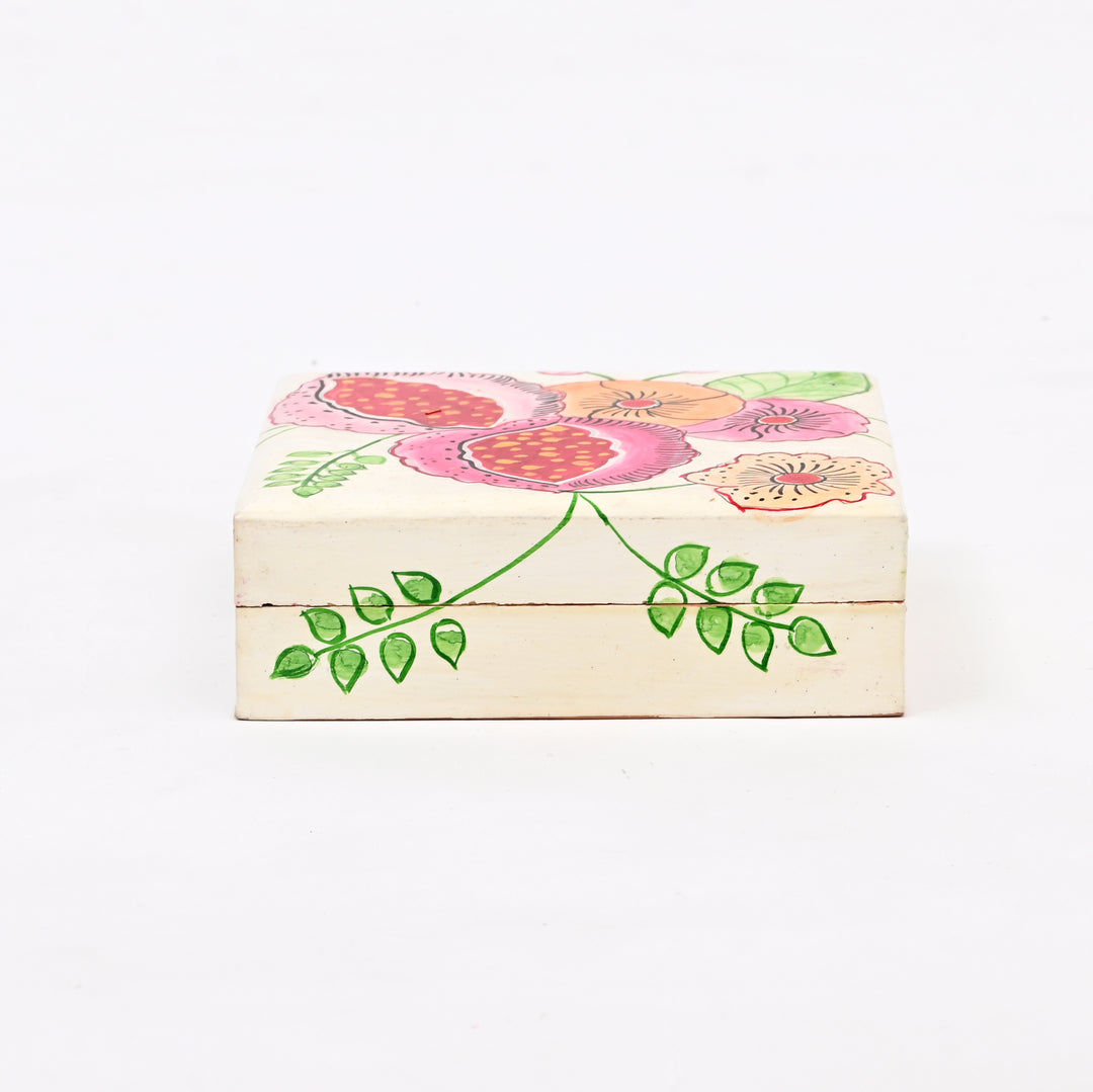 Handcrafted Wooden Flat Box - Animal Art (Set of 2)