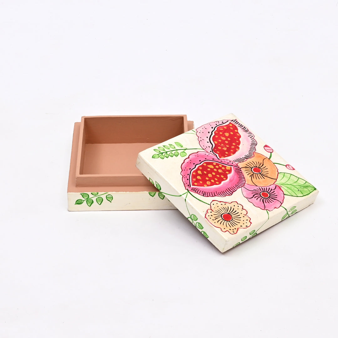 Handcrafted Wooden Flat Box - Animal Art (Set of 2)