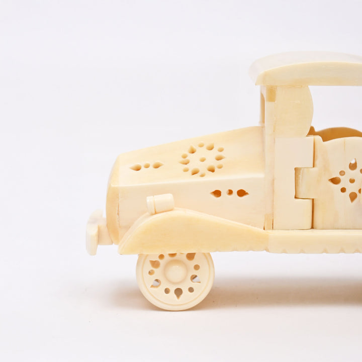 Handcrafted Bone Miniature Car