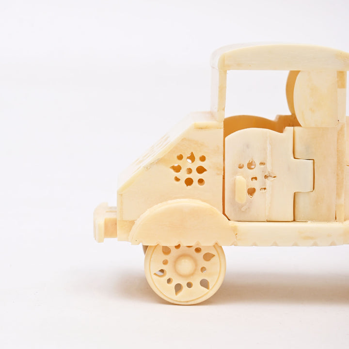 Handcrafted Bone Miniature Car