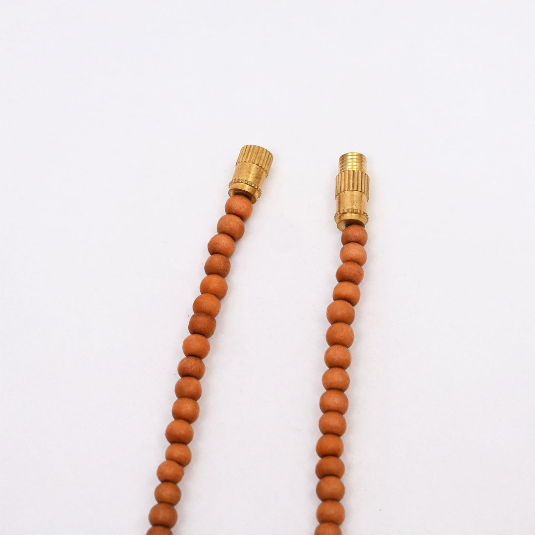 Handcrafted 3D Floral Wood Pendant Necklace