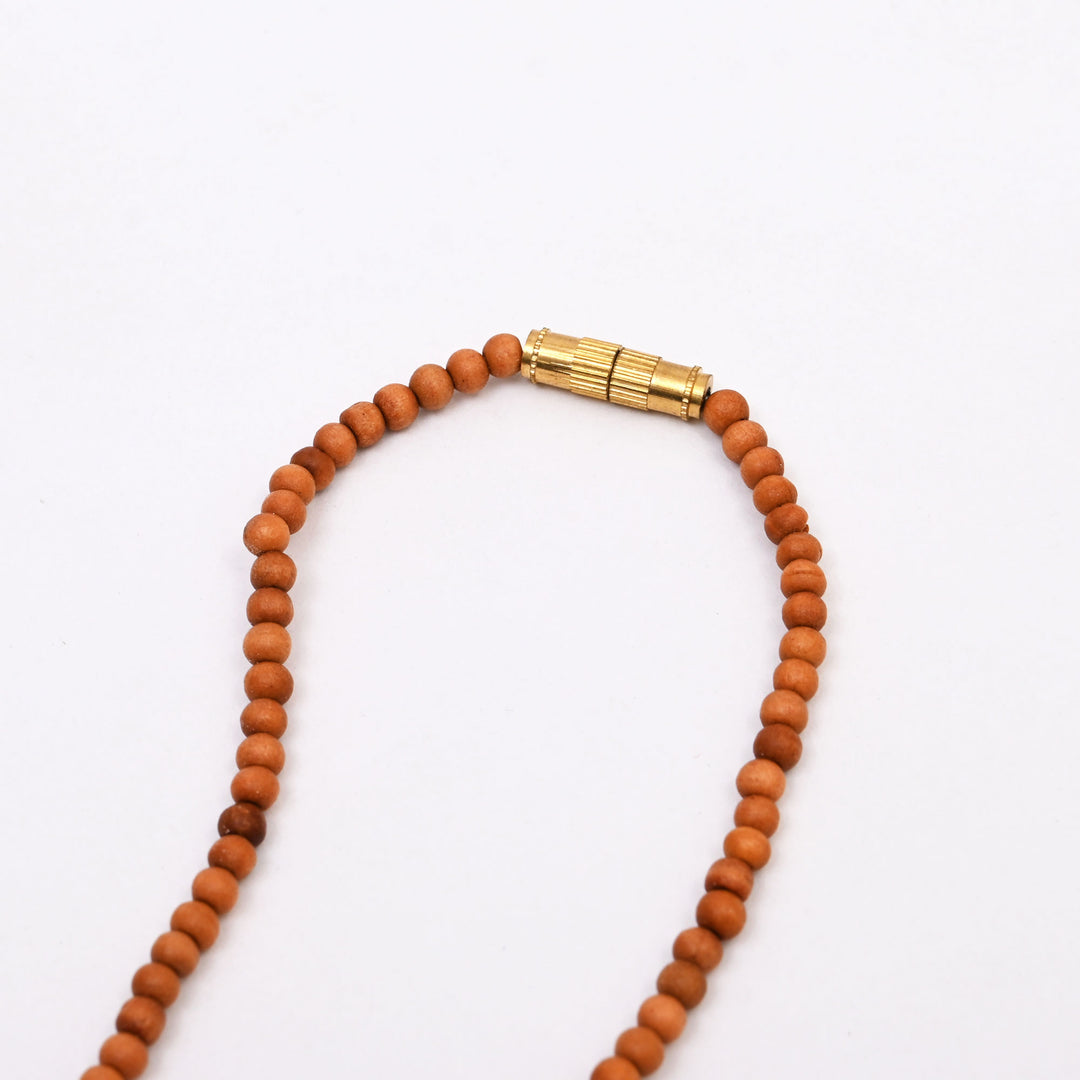 Wooden Pendant Necklace for Women | Handcrafted Wood Jali Design | Boho Style Jewelry