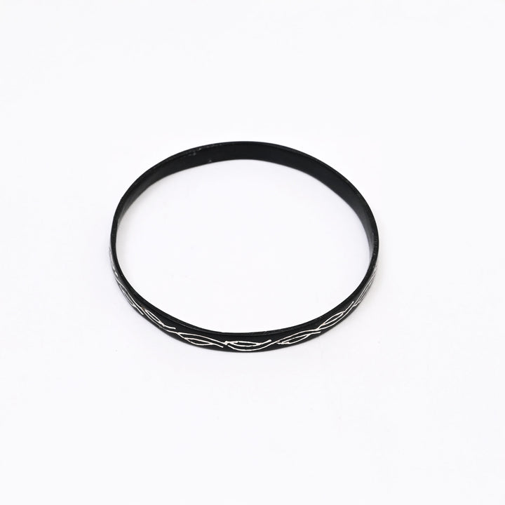 Bangles | Handcrafted Silver Inlay Bangles Inspired by Indian Metal Art