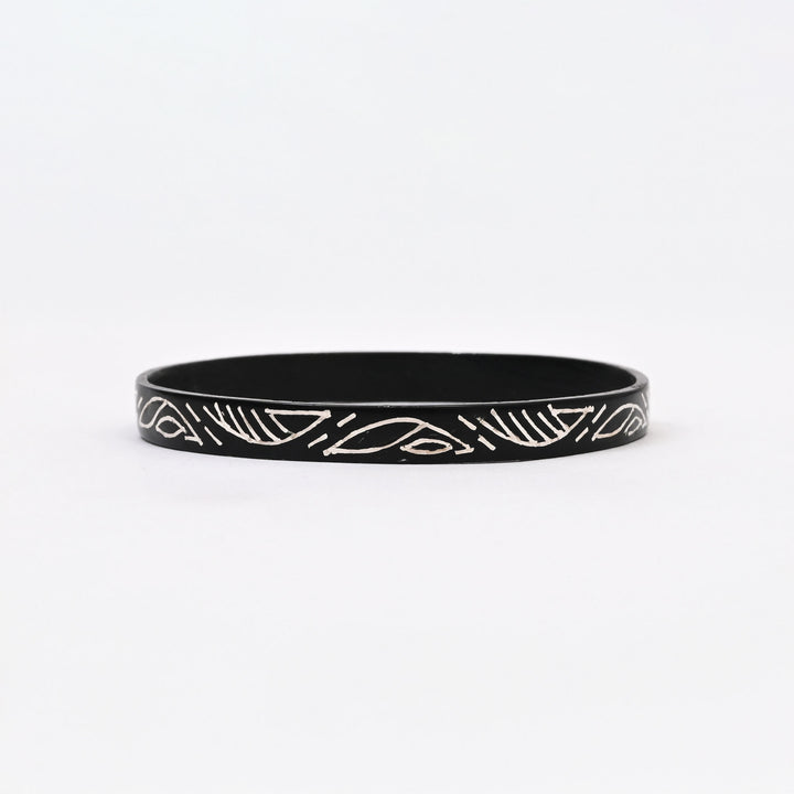 Bangles/Kada | Handcrafted Sculptural Bangles with Silver Inlay