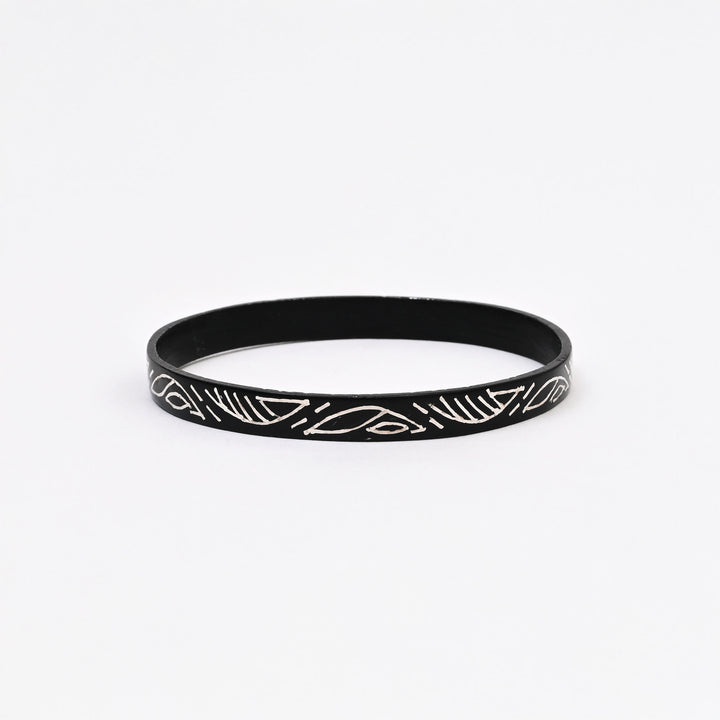 Bangles/Kada | Handcrafted Sculptural Bangles with Silver Inlay