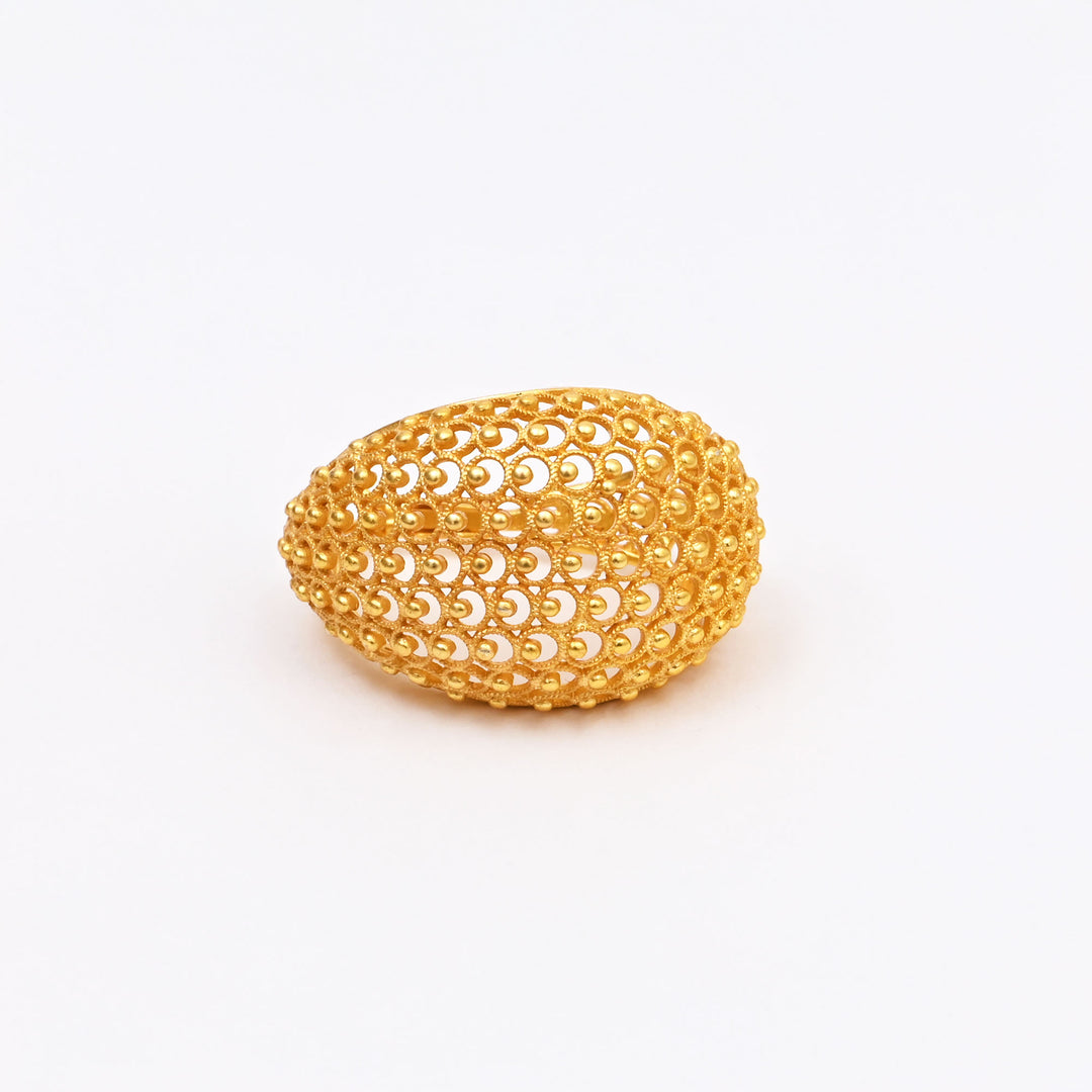 Gold-Plated Brass Earrings – Western Style Elegance