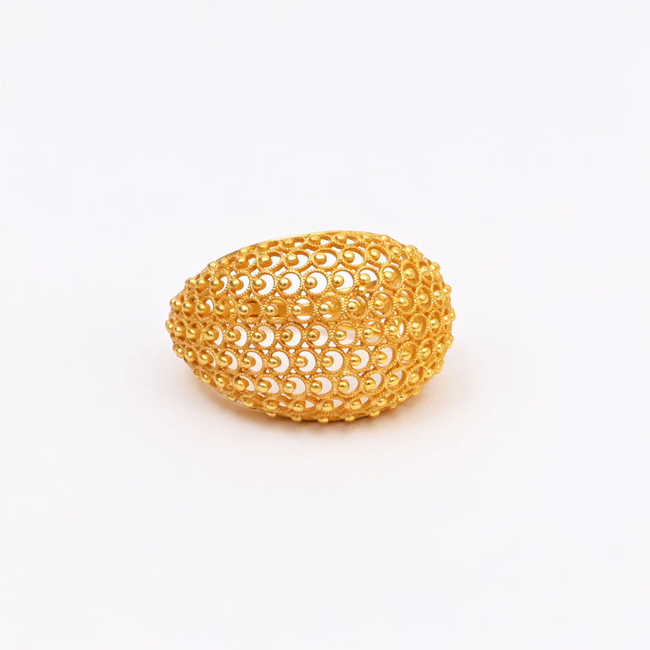 Gold-Plated Brass Earrings – Western Style Elegance